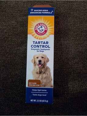 Arm & Hammer Tartar Control Enzymatic Dog Toothpaste Beef Flavor 2.5 oz